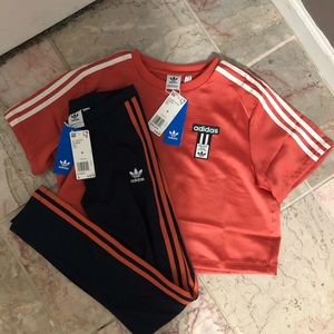 Adidas two piece set nwt